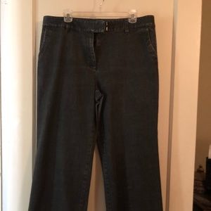 Womens Talbots petites wide leg jeans